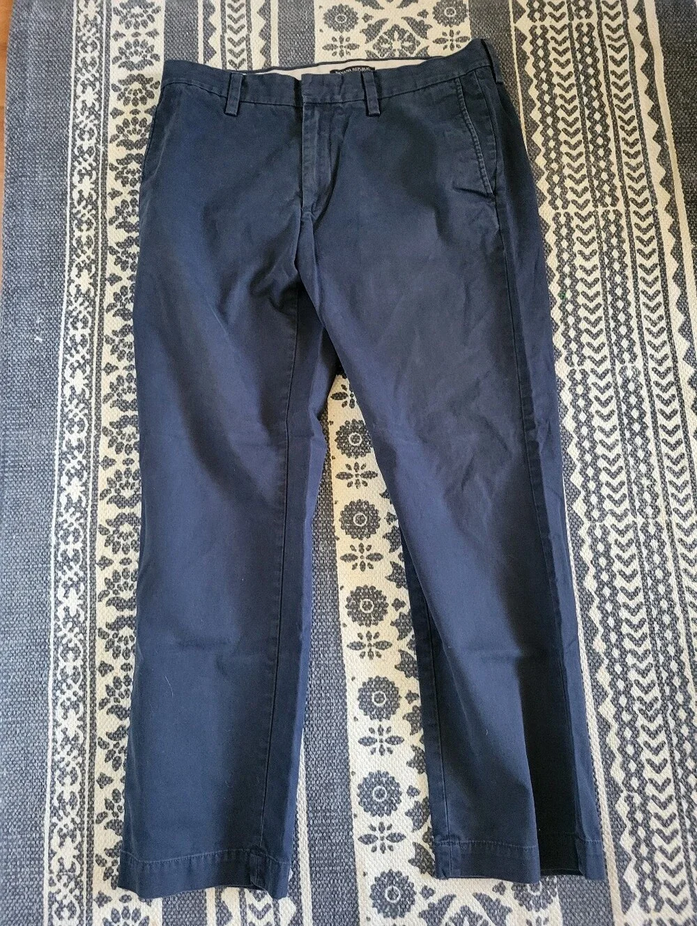 Banana Republic Navy Blue Men's Cotton Chinos Emerson Chinis 32x30